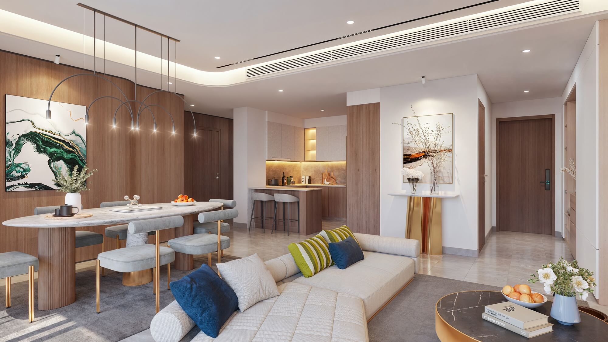 Căn hộ 3 phòng ngủ The ParkLand Ocean Park 2