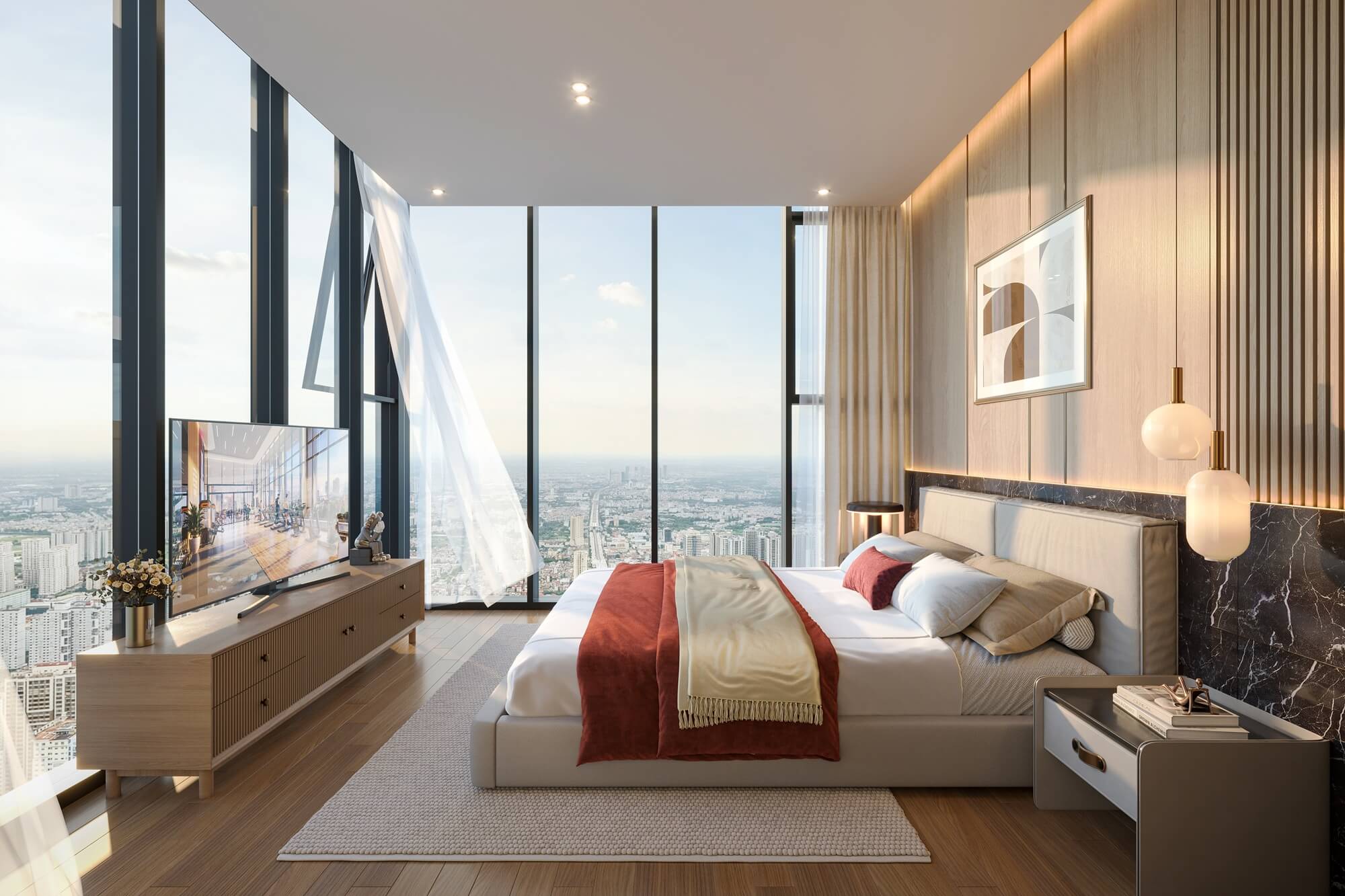 Căn hộ 3 phòng ngủ The ParkLand Ocean Park 2