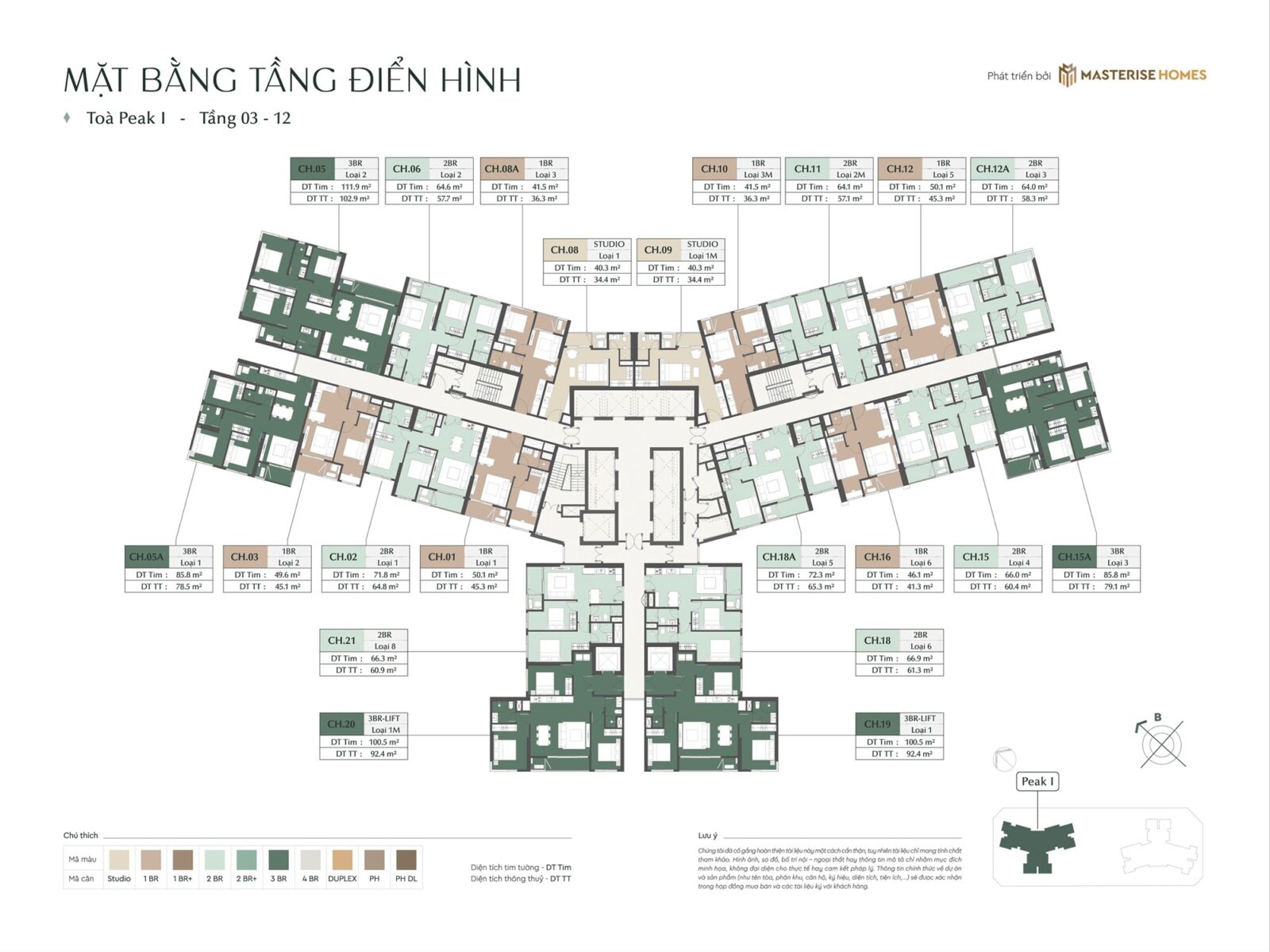 mặt bằng dự án masteri thanh đa peninsula bình quới