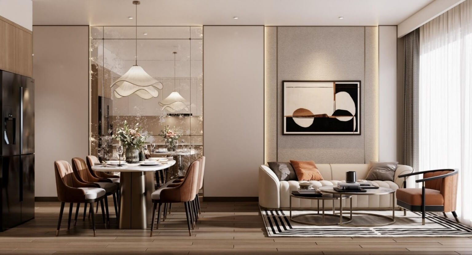 nội thất căn hộ masteri thanh đa peninsula bình quới